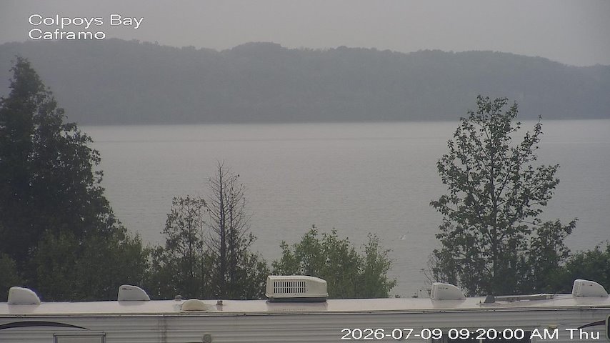 Live camera feed from Caframo in Georgian Bluffs, Ontario, Canada
