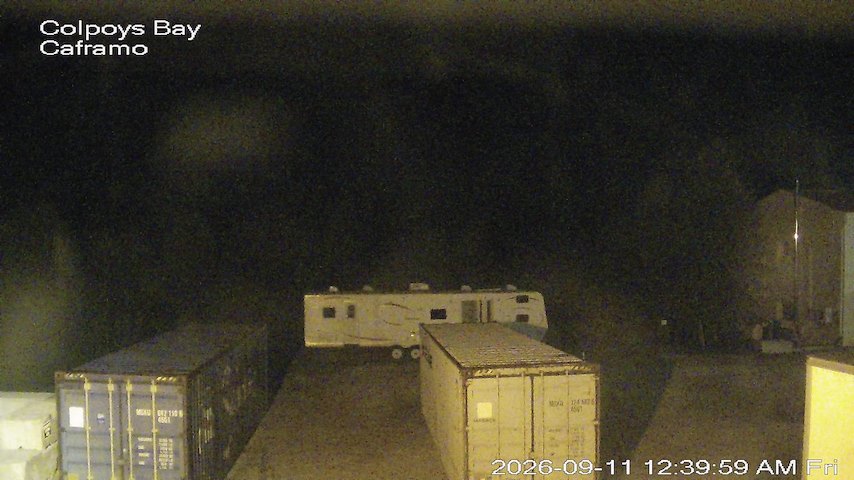 Live camera feed from Caframo in Georgian Bluffs, Ontario, Canada
