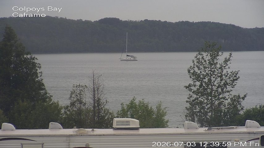 Live camera feed from Caframo in Georgian Bluffs, Ontario, Canada