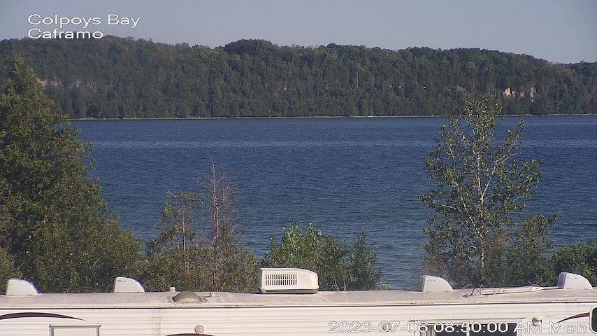 Live camera feed from Caframo in Georgian Bluffs, Ontario, Canada
