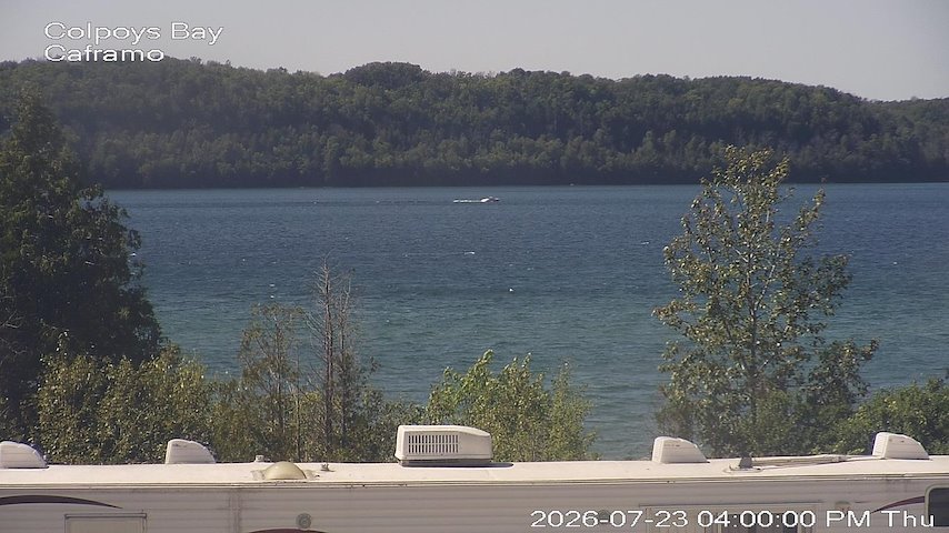 Live camera feed from Caframo in Georgian Bluffs, Ontario, Canada