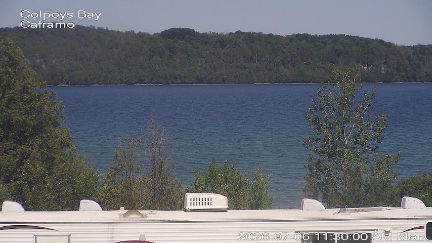 Live camera feed from Caframo in Georgian Bluffs, Ontario, Canada
