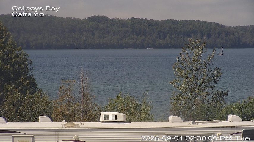 Live camera feed from Caframo in Georgian Bluffs, Ontario, Canada