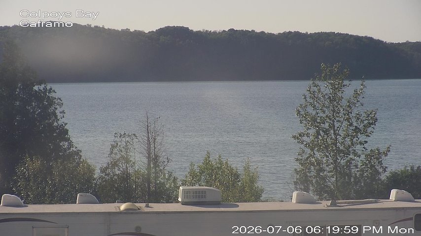 Live camera feed from Caframo in Georgian Bluffs, Ontario, Canada