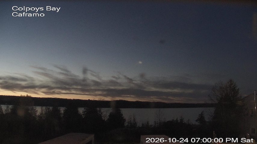Live camera feed from Caframo in Georgian Bluffs, Ontario, Canada