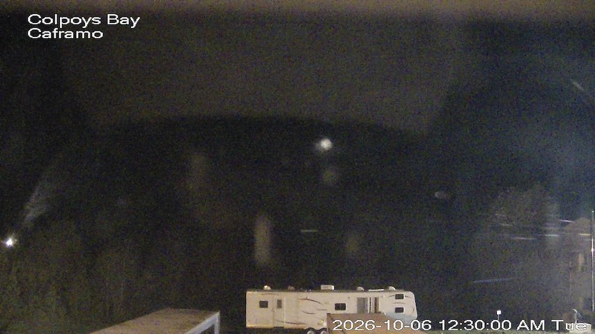 Live camera feed from Caframo in Georgian Bluffs, Ontario, Canada