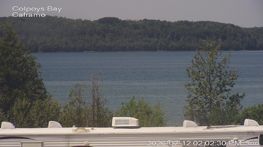 Live camera feed from Caframo in Georgian Bluffs, Ontario, Canada