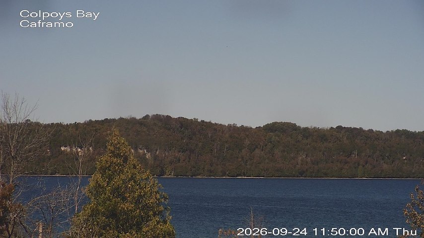 Live camera feed from Caframo in Georgian Bluffs, Ontario, Canada