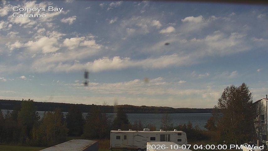 Live camera feed from Caframo in Georgian Bluffs, Ontario, Canada