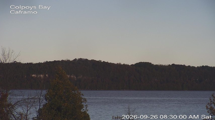 Live camera feed from Caframo in Georgian Bluffs, Ontario, Canada