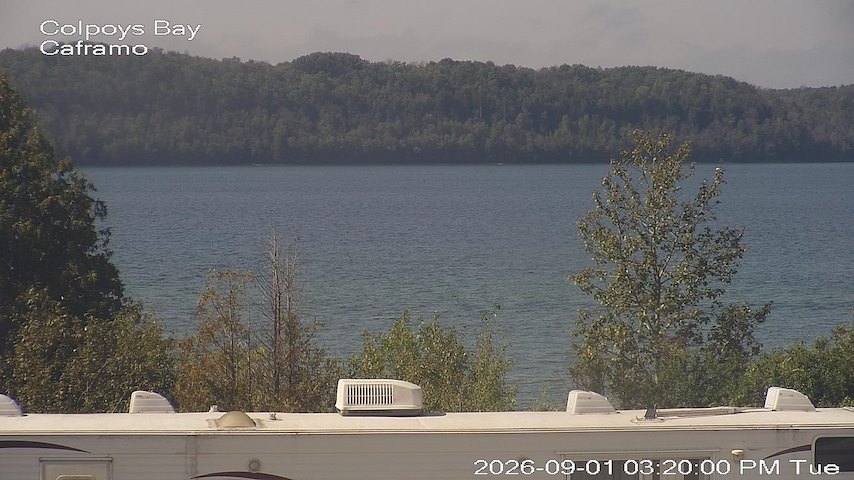 Live camera feed from Caframo in Georgian Bluffs, Ontario, Canada