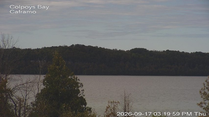 Live camera feed from Caframo in Georgian Bluffs, Ontario, Canada