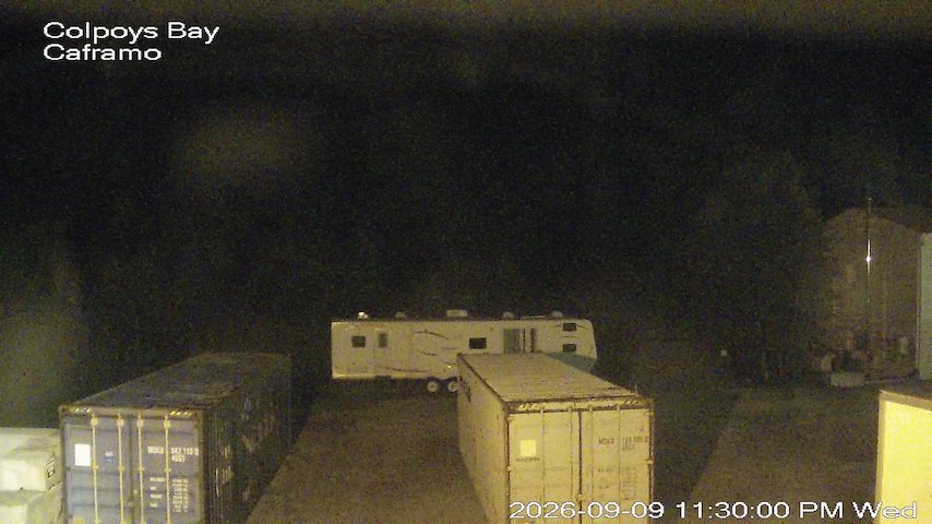 Live camera feed from Caframo in Georgian Bluffs, Ontario, Canada