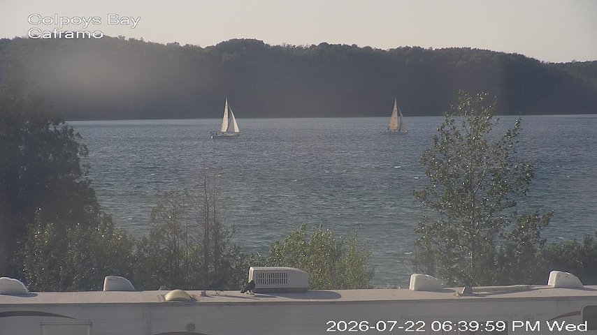 Live camera feed from Caframo in Georgian Bluffs, Ontario, Canada