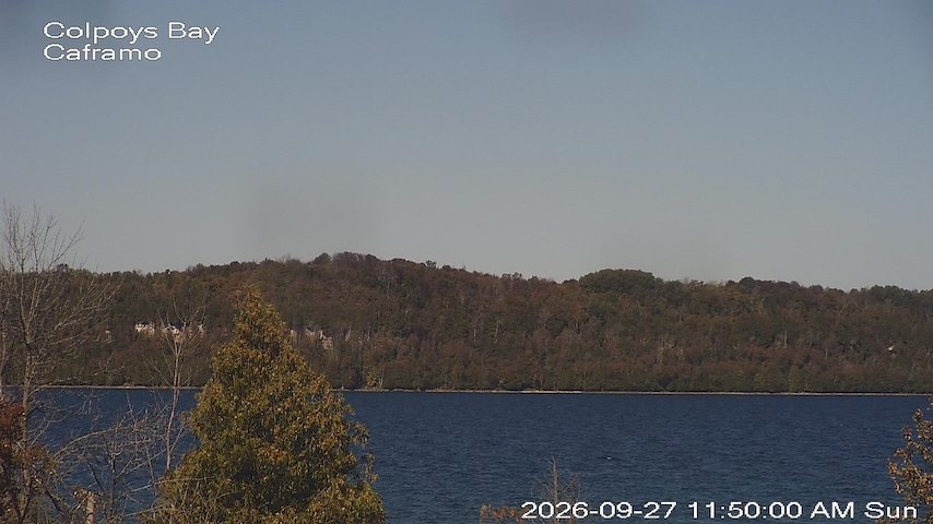 Live camera feed from Caframo in Georgian Bluffs, Ontario, Canada