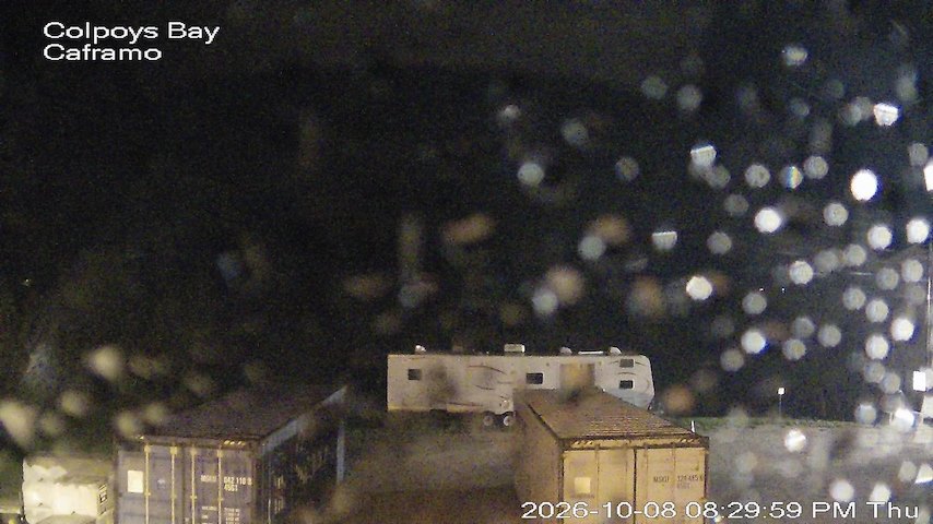 Live camera feed from Caframo in Georgian Bluffs, Ontario, Canada