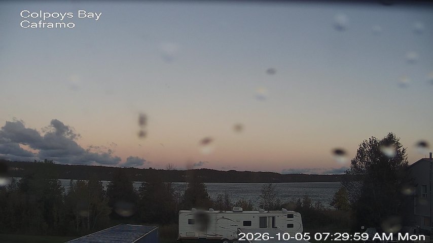 Live camera feed from Caframo in Georgian Bluffs, Ontario, Canada