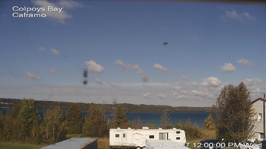 Live camera feed from Caframo in Georgian Bluffs, Ontario, Canada