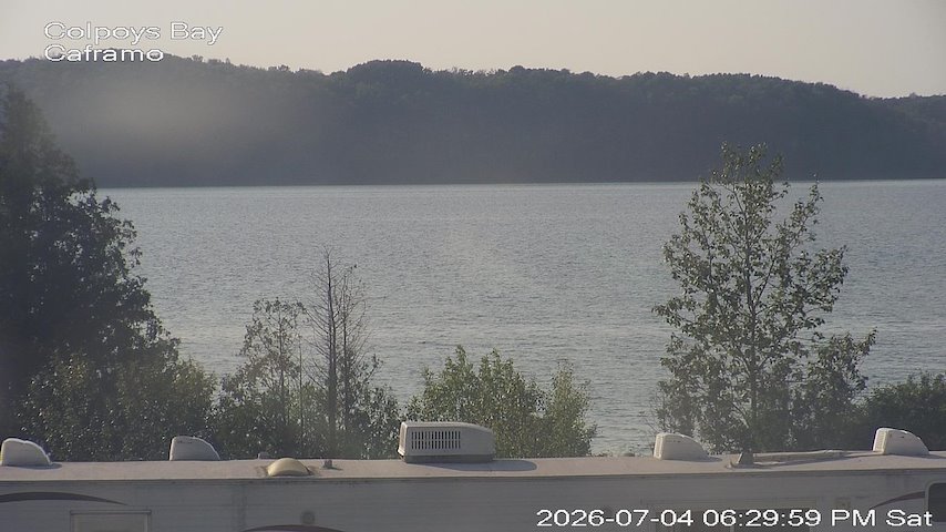 Live camera feed from Caframo in Georgian Bluffs, Ontario, Canada