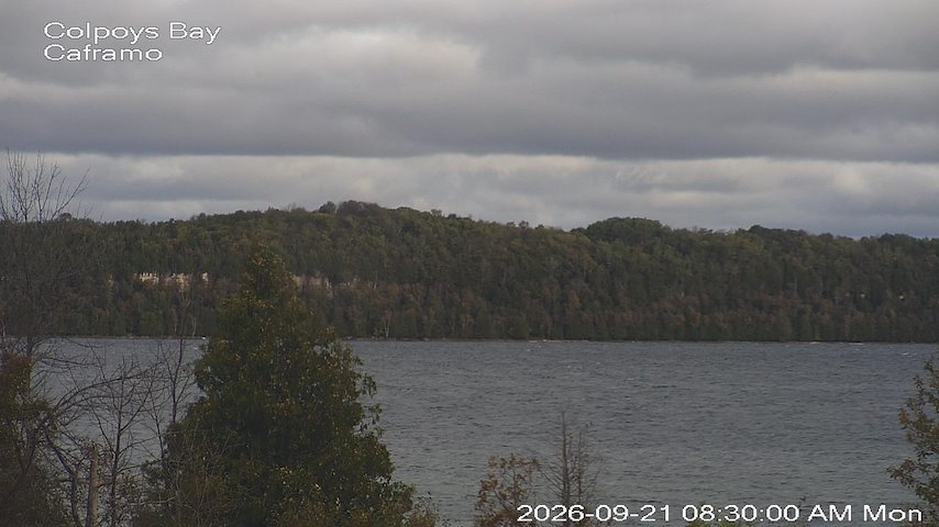Live camera feed from Caframo in Georgian Bluffs, Ontario, Canada