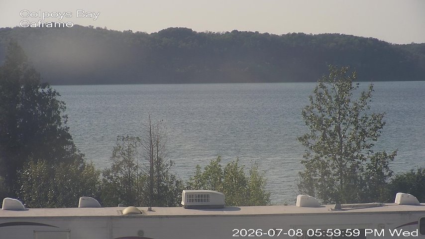 Live camera feed from Caframo in Georgian Bluffs, Ontario, Canada