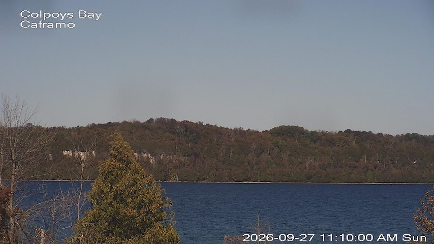 Live camera feed from Caframo in Georgian Bluffs, Ontario, Canada