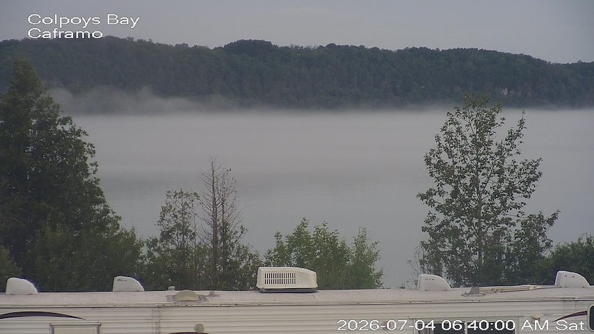 Live camera feed from Caframo in Georgian Bluffs, Ontario, Canada