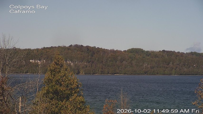 Live camera feed from Caframo in Georgian Bluffs, Ontario, Canada