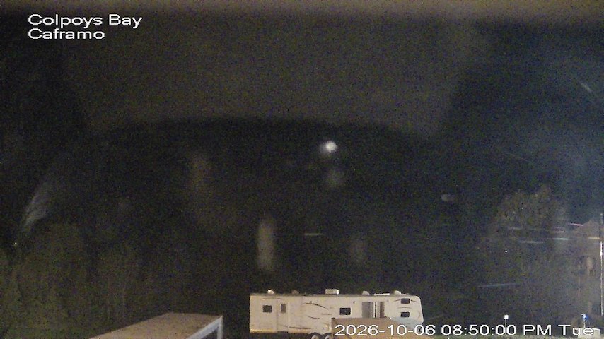 Live camera feed from Caframo in Georgian Bluffs, Ontario, Canada