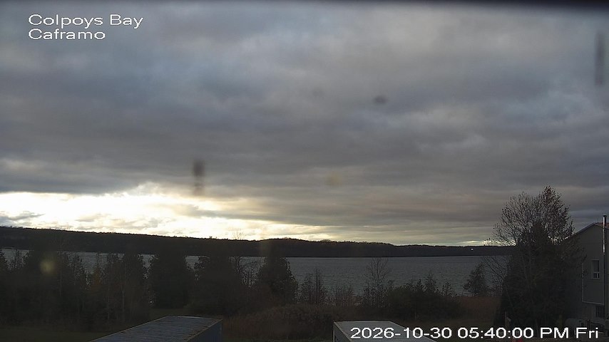 Live camera feed from Caframo in Georgian Bluffs, Ontario, Canada