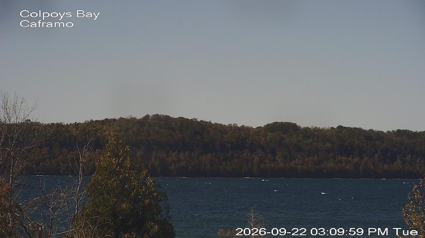 Live camera feed from Caframo in Georgian Bluffs, Ontario, Canada