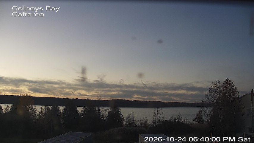 Live camera feed from Caframo in Georgian Bluffs, Ontario, Canada
