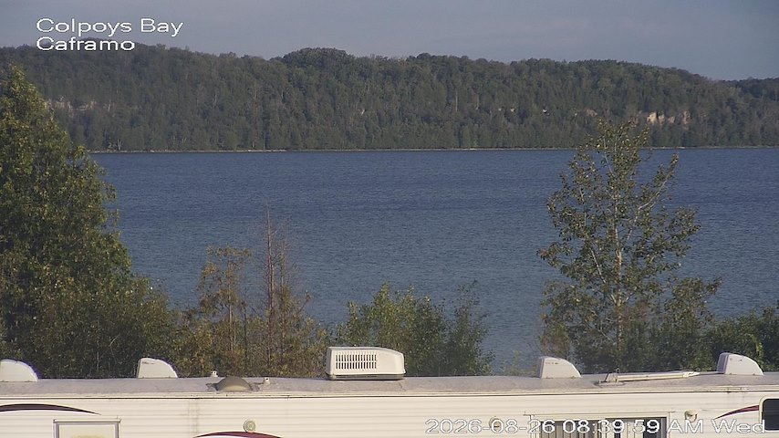 Live camera feed from Caframo in Georgian Bluffs, Ontario, Canada