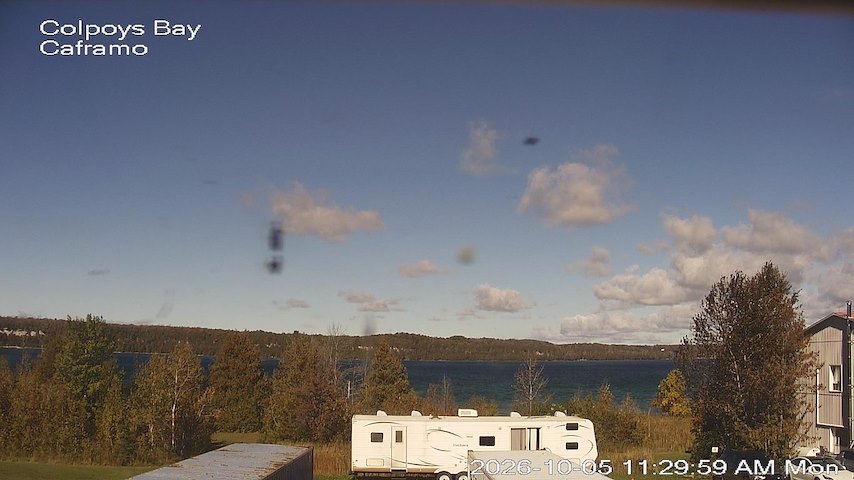 Live camera feed from Caframo in Georgian Bluffs, Ontario, Canada
