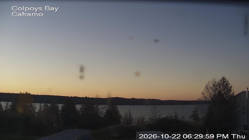 Live camera feed from Caframo in Georgian Bluffs, Ontario, Canada