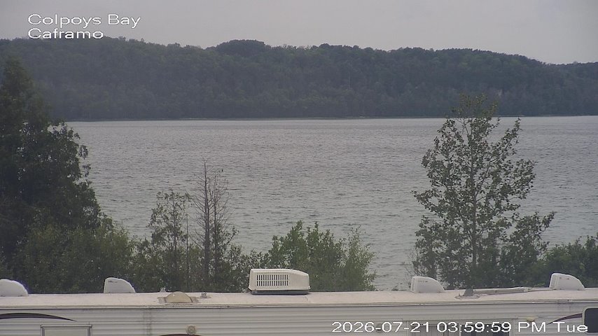 Live camera feed from Caframo in Georgian Bluffs, Ontario, Canada