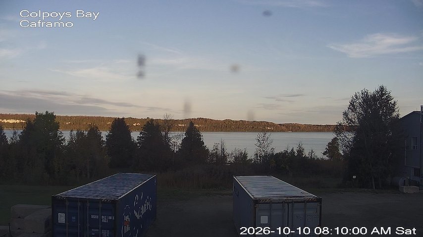 Live camera feed from Caframo in Georgian Bluffs, Ontario, Canada