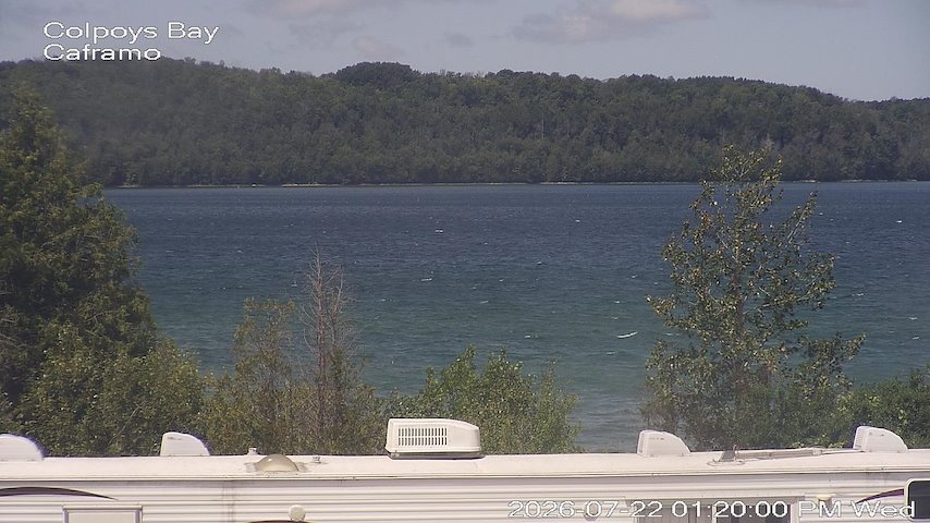 Live camera feed from Caframo in Georgian Bluffs, Ontario, Canada