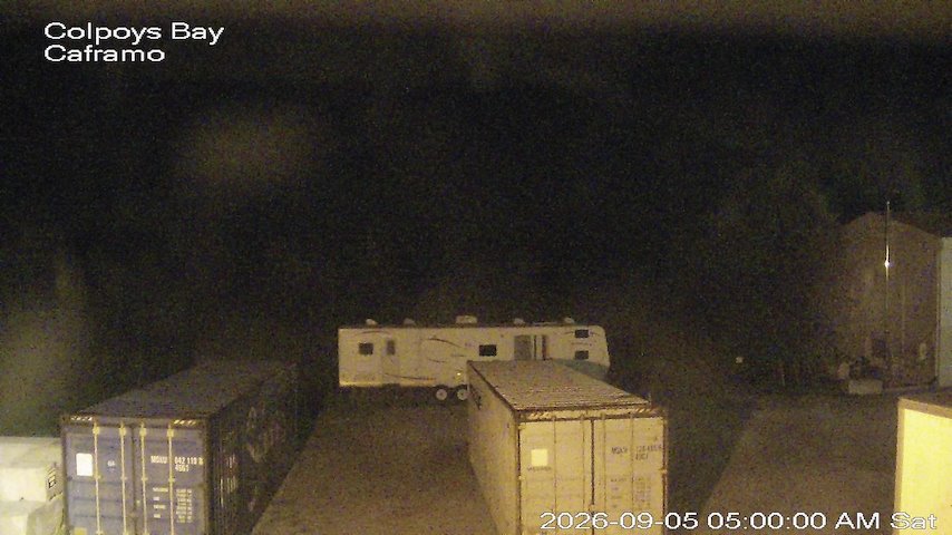 Live camera feed from Caframo in Georgian Bluffs, Ontario, Canada