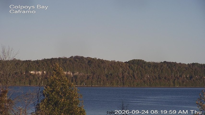 Live camera feed from Caframo in Georgian Bluffs, Ontario, Canada