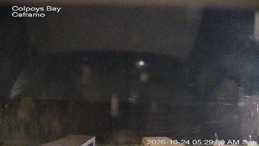 Live camera feed from Caframo in Georgian Bluffs, Ontario, Canada