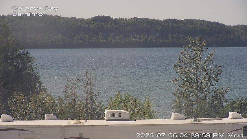Live camera feed from Caframo in Georgian Bluffs, Ontario, Canada