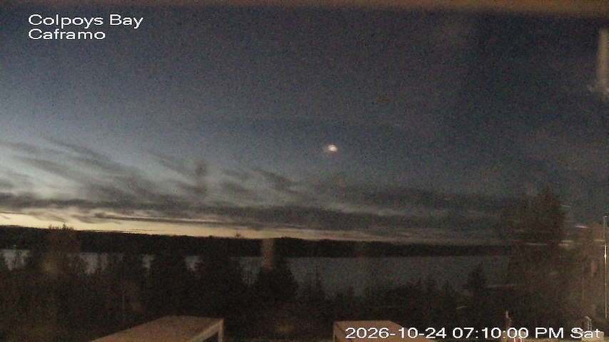 Live camera feed from Caframo in Georgian Bluffs, Ontario, Canada