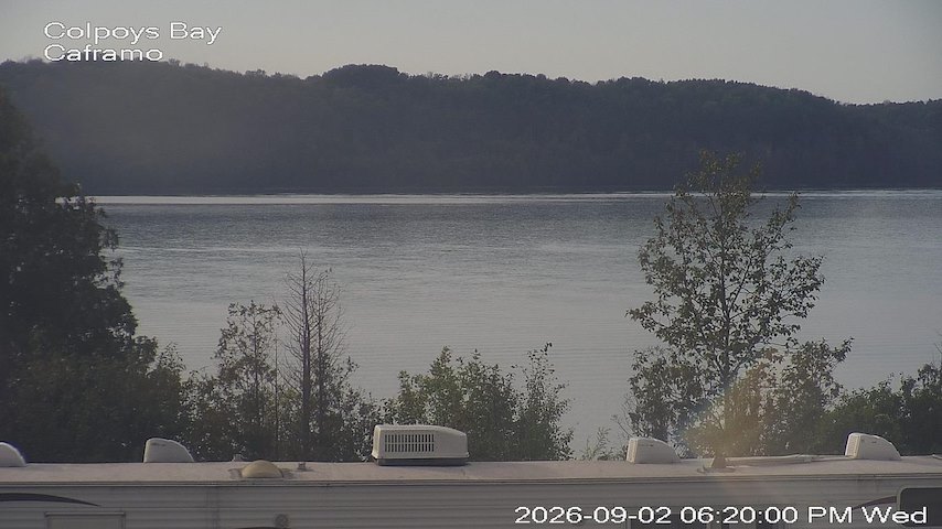 Live camera feed from Caframo in Georgian Bluffs, Ontario, Canada