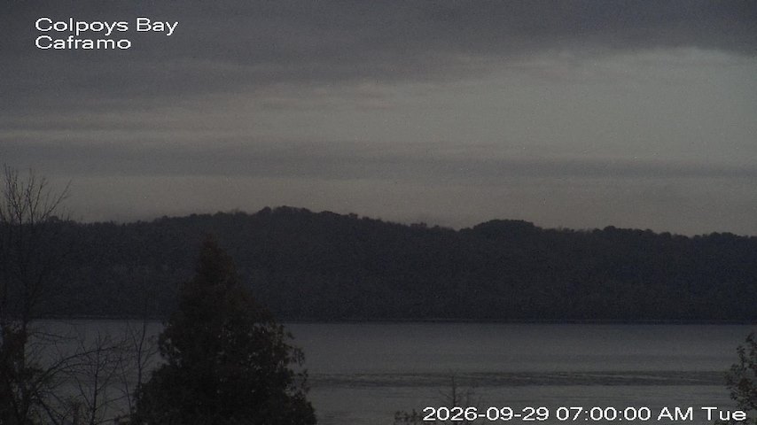 Live camera feed from Caframo in Georgian Bluffs, Ontario, Canada