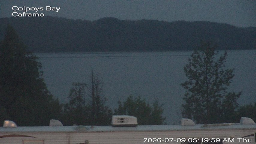 Live camera feed from Caframo in Georgian Bluffs, Ontario, Canada
