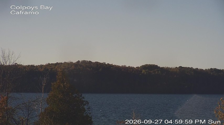 Live camera feed from Caframo in Georgian Bluffs, Ontario, Canada