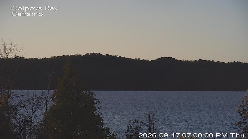 Live camera feed from Caframo in Georgian Bluffs, Ontario, Canada