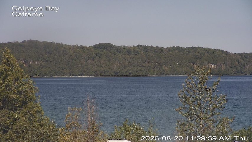 Live camera feed from Caframo in Georgian Bluffs, Ontario, Canada