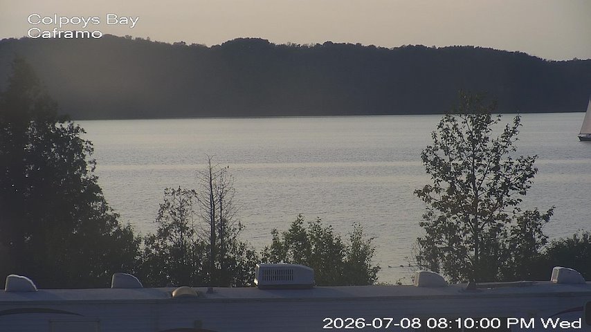 Live camera feed from Caframo in Georgian Bluffs, Ontario, Canada